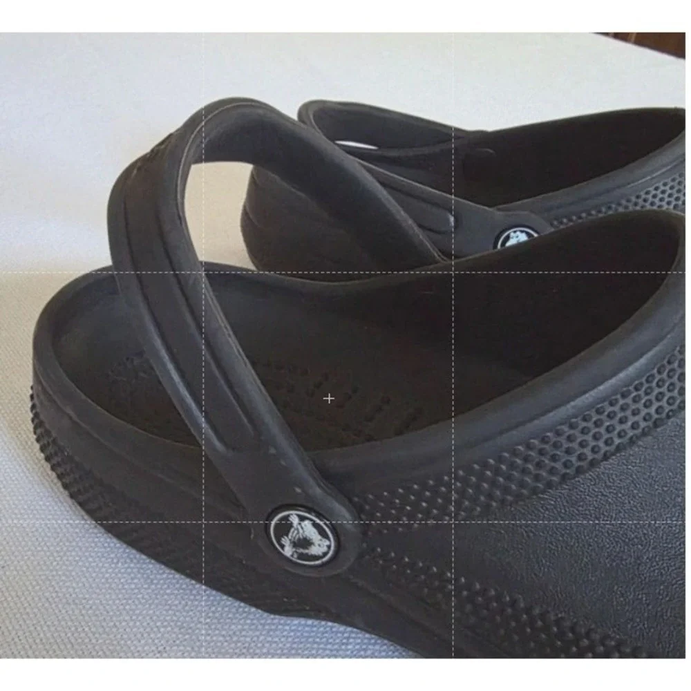 Crocs Crocs Unisex Classic Clog Style Black Slip-On Shoes Men's 10 Women's 12